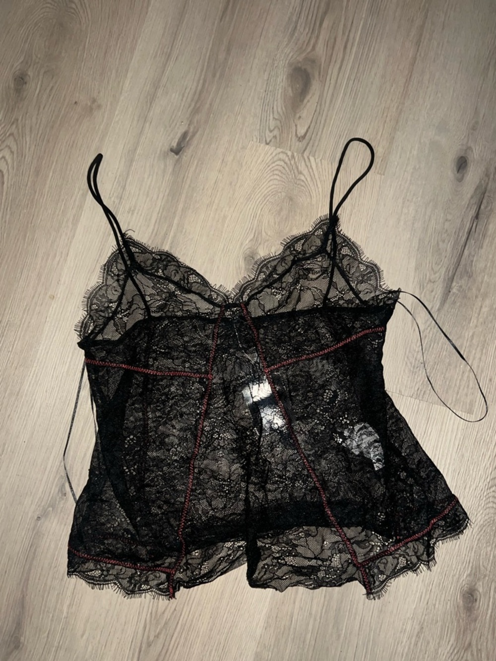 Zara Black Lace Sleeveless Top Size L NWT Sheer V-Neck A-Line Camisole Blouse